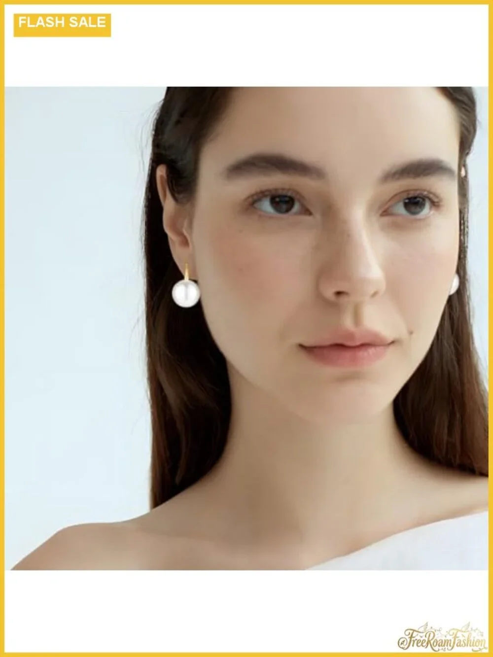 Pearl Drop Earrings Gold Plated Leverback Dangle Wedding